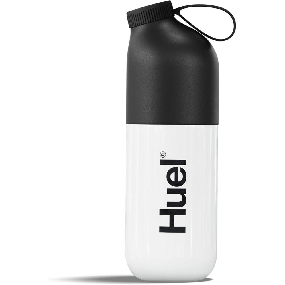 imageHuel Black Edition Shaker Bottle  BPA Free and LongLasting Tritan Body  Lockable Lid to Avoid Spills  Fill line guide for perfect Measurements  Dishwasher Friendly  135oz