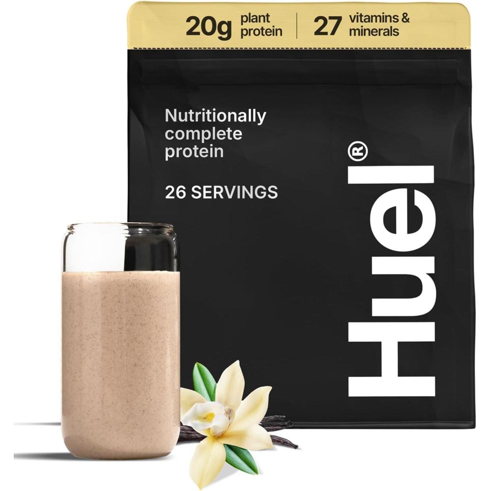 imageHuel Vegan Protein Powder  Vanilla  Complete Nutrition  20g Protein Powder  100 PlantBased  27 Vitamins amp Minerals Gluten Free NonGMO Lactose Free  26 ServingsVanilla