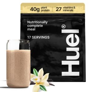 Huel Black Edition | Salted Caramel 40g Vegan Protein Powder | Nutritionally Complete Meal | 27 Vitamins and Minerals, Gluten Free | 17 Servings | Scoop not included to reduce plastic(Vanilla)