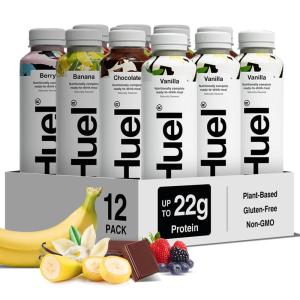 Huel Ready-to-Drink | Salted Caramel Meal Replacement Drink | High Protein Drink | Nutritionally Complete, Low Sugar, High Fiber, Plant Based, Vegan, Healthy | 22g Protein Per Bottle, 16.9 Fl Oz (12 Pack)(Variety Pack)