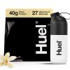 imageHuel Black Edition Bundle  Vanilla 40g Vegan Protein Powder  Shaker Bottle  Nutritionally Complete Meal  27 Vitamins and Minerals Gluten Free  Lockable Lid to Avoid Spills  BPA Free