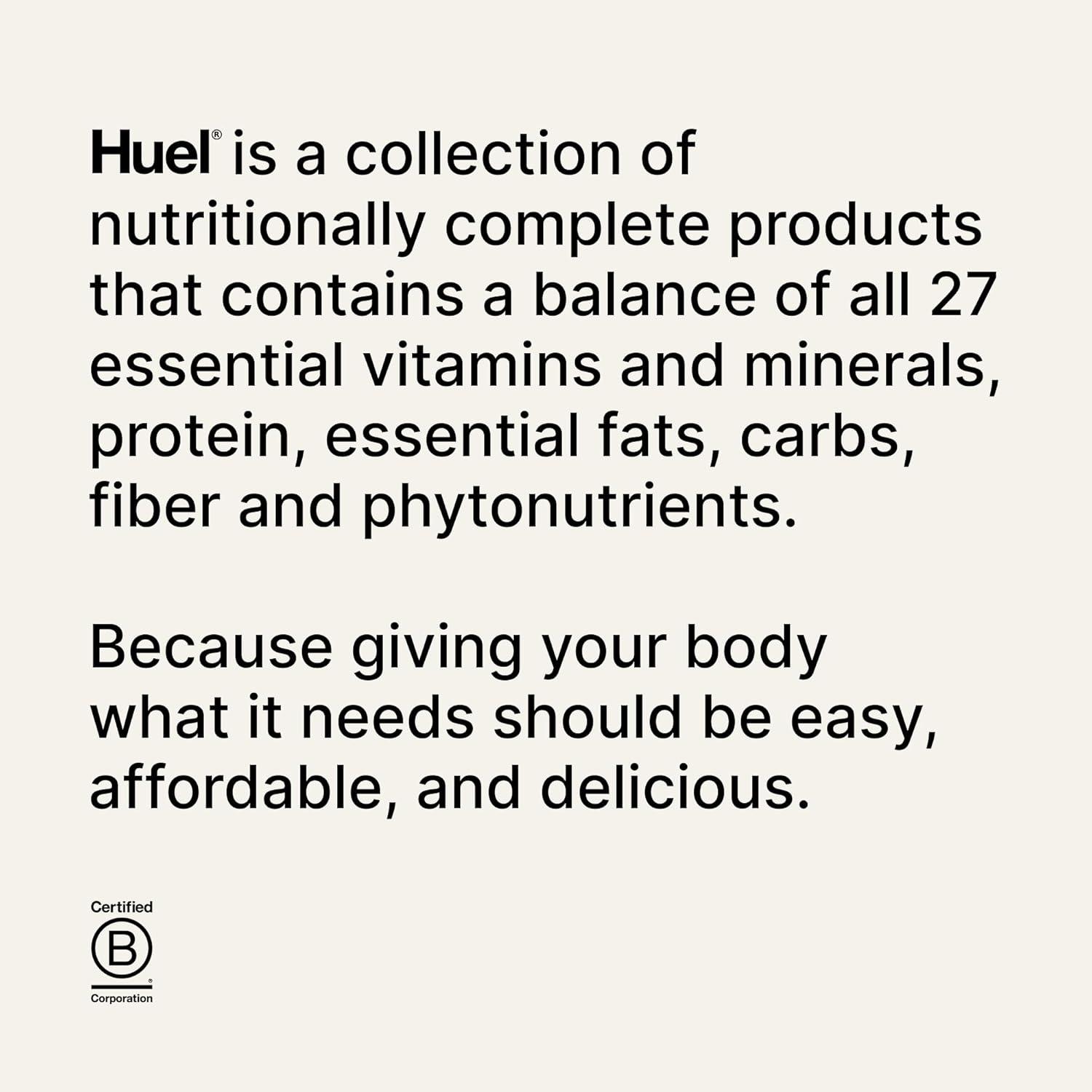 imageHuel Black Edition Variety Pack 40g Vegan Protein Powder Nutritionally Complete Meal Replacement 27 Vitamins and Minerals Gluten Free 16 Single Serving PacketsCookies and Cream