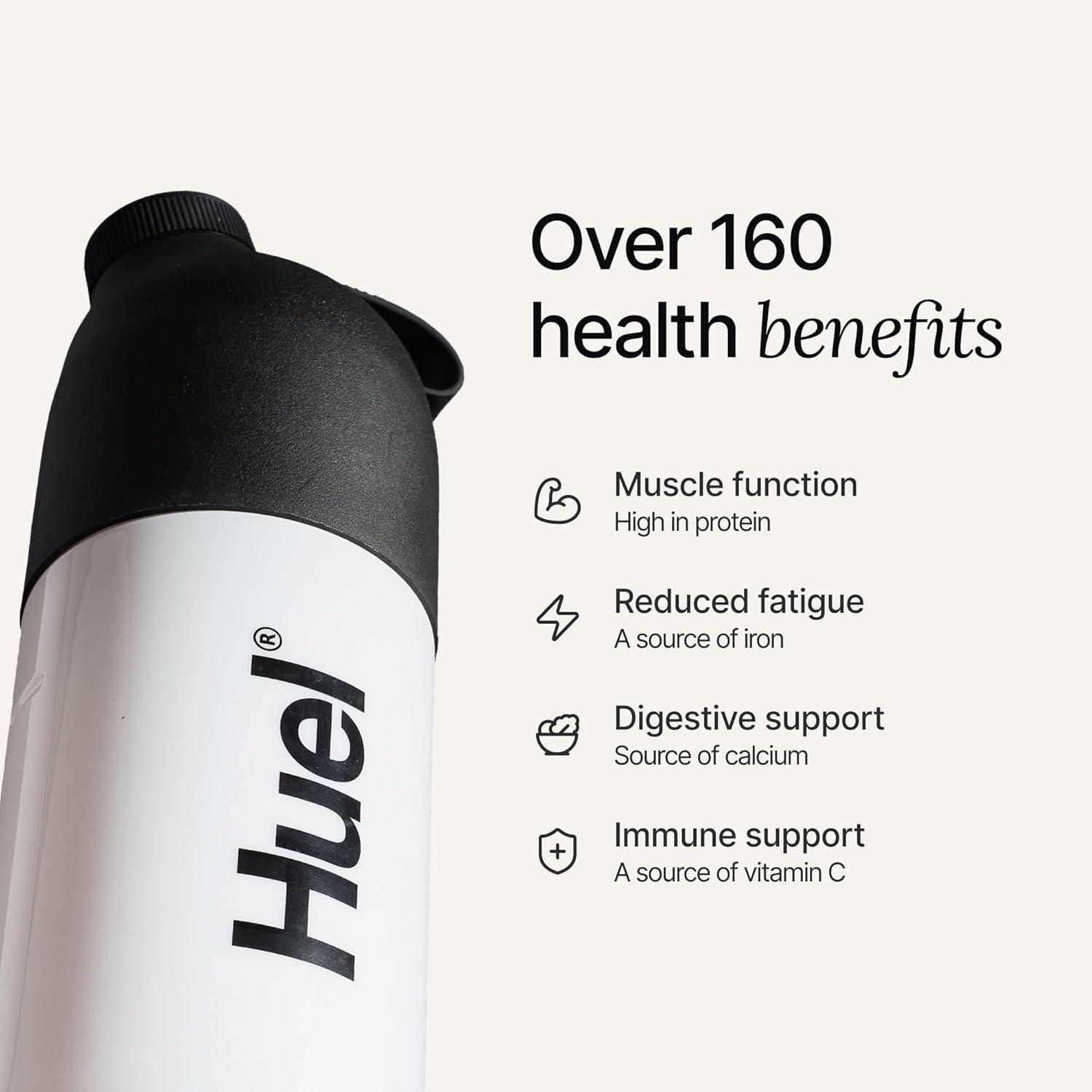 imageHuel Black Edition Bundle Vanilla Strawberry 40g Vegan Protein Powder Nutritionally Complete Meal Replacement 27 Vitamins and Minerals Gluten Free